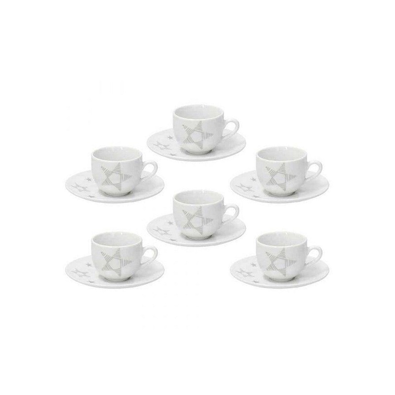 Olimpia Pack Tea Cups with Saucer 6pcs