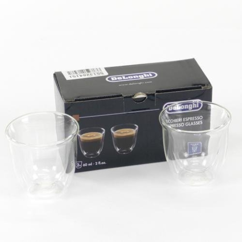 Delonghi EC265C Fully Automatic Espresso Machine Espresso Glasses (60Ml 2X)
