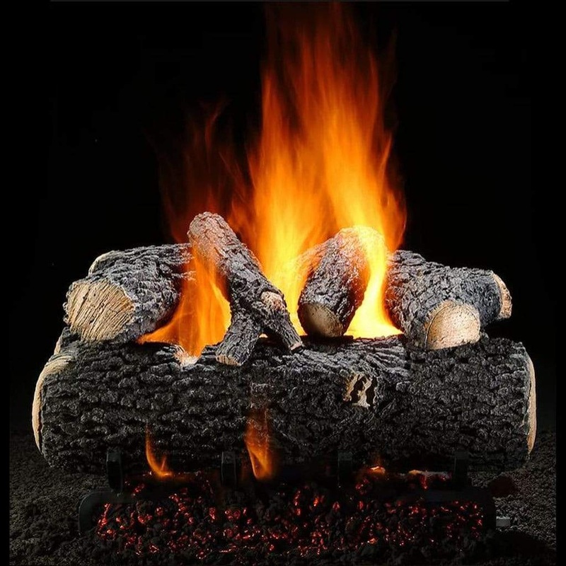 18″ Grand Oak Single Side Vented Gas Log – Hargrove