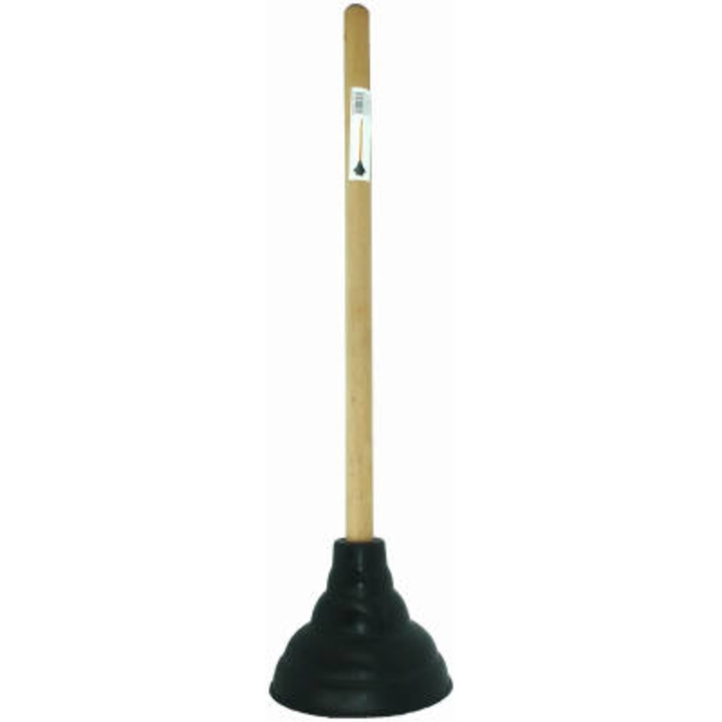 Master Plumber Tankmaster Power Toilet Plunger 6″ cup x 21″ wood handle