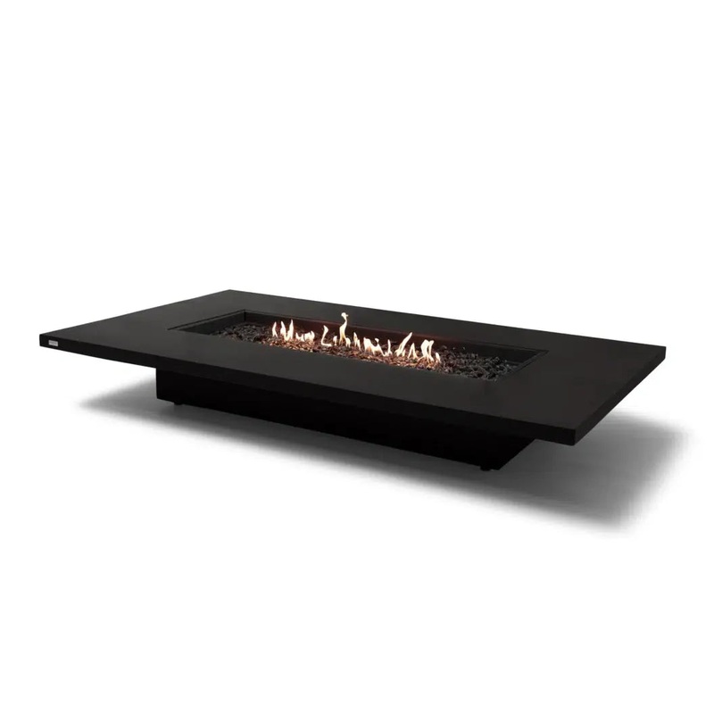 EcoSmart Fire Daiquiri 71″ Graphite Freestanding Fire Table with Gas LP/NG Burner Floating Linear Flame by MAD Design Group