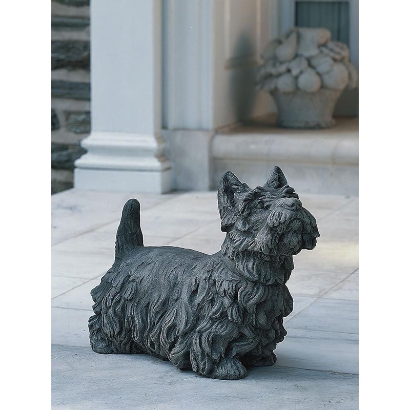 Angus Scotty Dog Cast Stone Garden Statue | Dog Statue