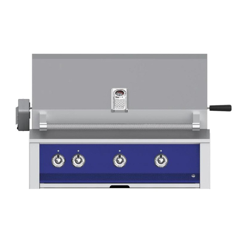 Aspire by Hestan 36-Inch Propane Gas Built-In Grill, 2 U-Burner – 1 Sear w/ Rotisserie (Prince Blue) – EMBR36-LP-BU aspire-36grills-master