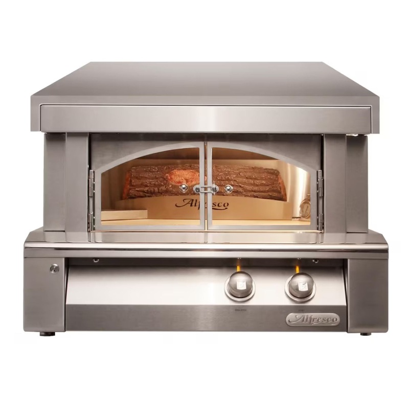 Alfresco 30-Inch Countertop Outdoor Gas Pizza Oven Propane Stainless Steel