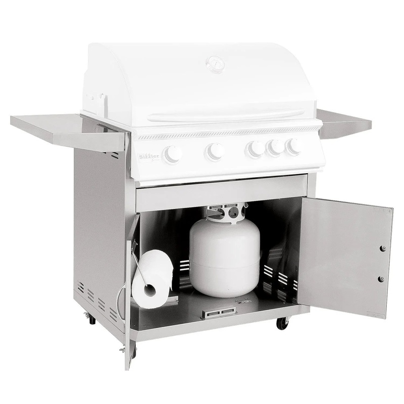 Summerset Grills Cart for Sizzler & Sizzler PRO 32-Inch Gas Grills | CART-SZR32