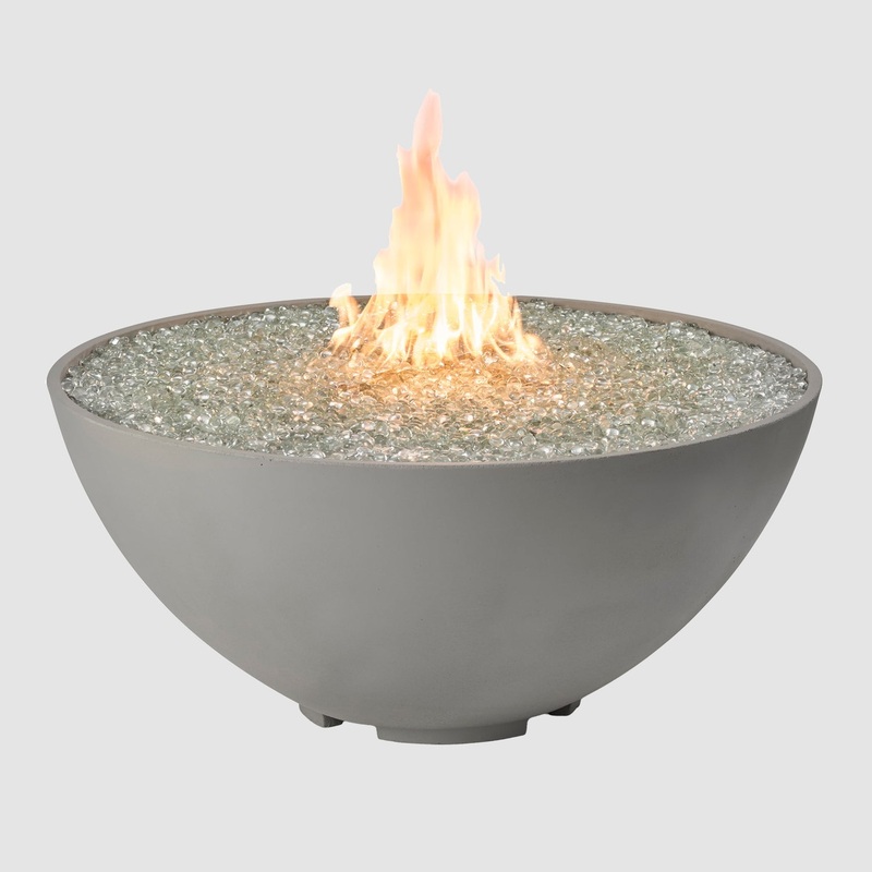 The Outdoor GreatRoom Company 42″ Cove Edge Gas Fire Pit Bowl in Natural Grey