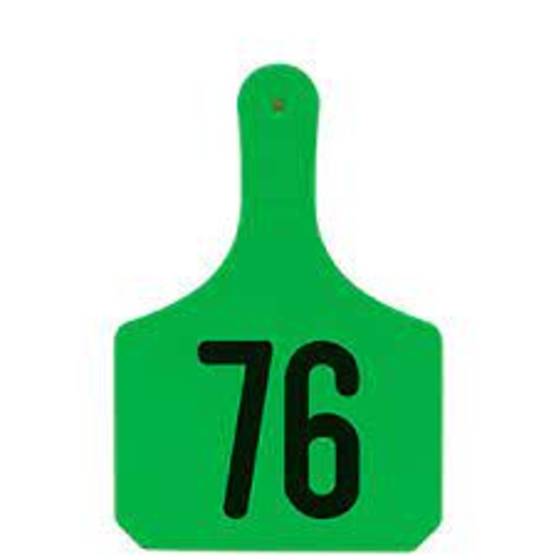 Y-Tex Numbered Large Cattle Id Ear Tags Green 76 – 100