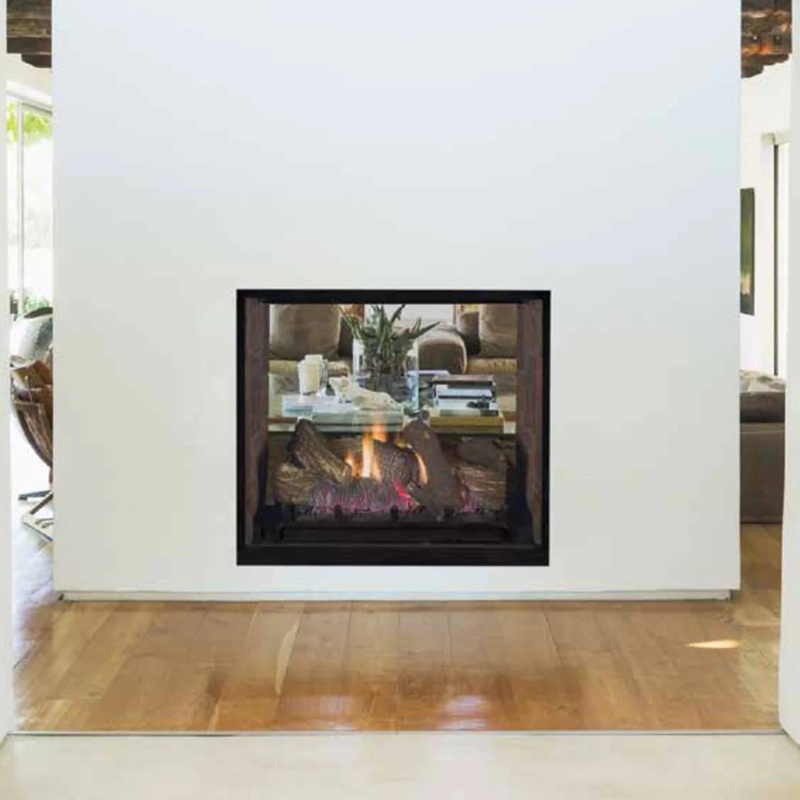 Superior 40 Inch Direct Vent Traditional Indoor/Outdoor Gas Fireplace – DRT63ST Top vent