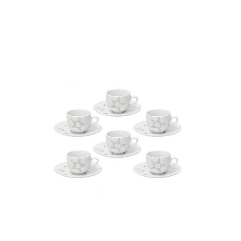 Olimpia Pack Coffee Cups with Saucer6pcs
