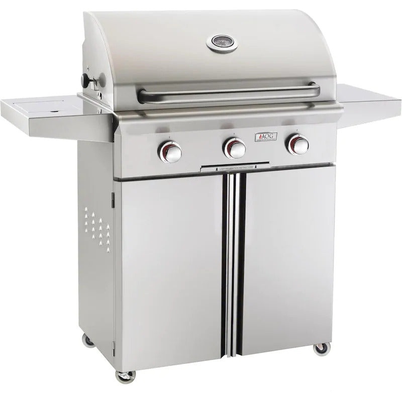 American Outdoor Grill Freestanding 30 Inch T Series Grill Natural Gas No Back Burner