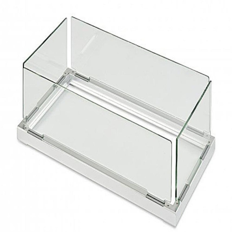 The Outdoor GreatRoom Company Folding Glass Guard for Gas Burners For 12″ x 24″ Burner