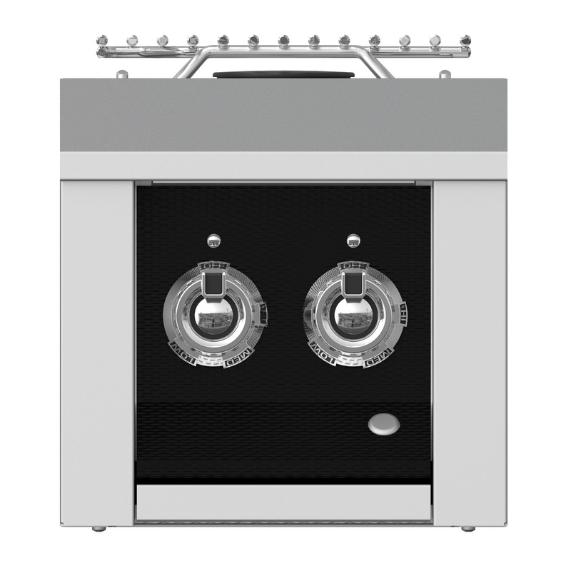 Aspire by Hestan 12-Inch Propane Gas Built-In Double Side Burner (Stealth Black) – AEB122-LP-BK aspire-sideburner-master