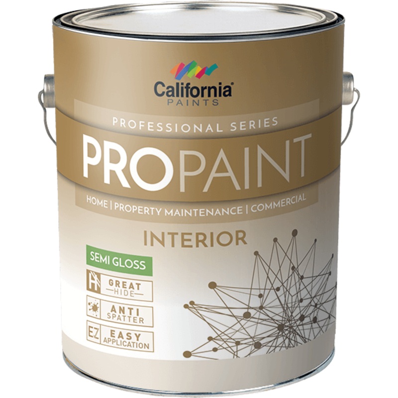 California Products ProPaint Interior Paint Semi Gloss Deep Base 1 Gallon