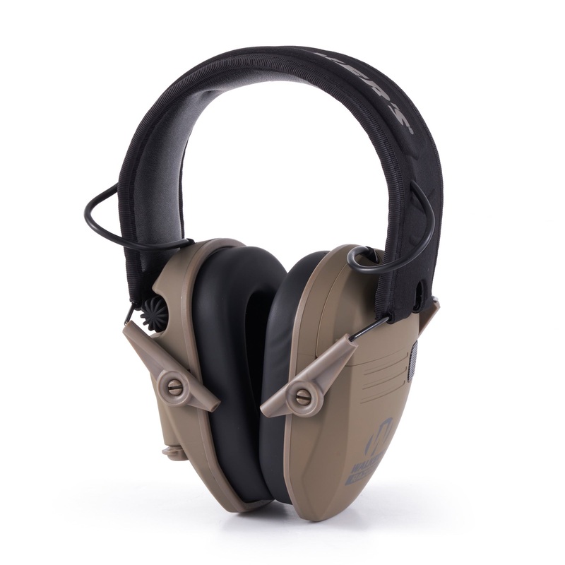 Walker’s Razor Slim Folding Electronic Shooting Ear Muffs, Dark Earth (Open Box)