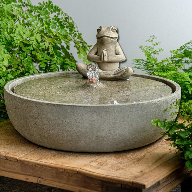 Yoga Frog Fountain