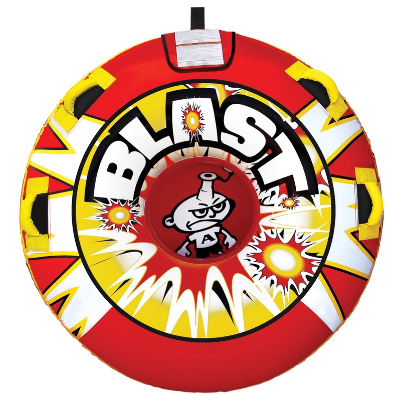 Kwik Tek AIRHEAD Blast Single Rider Inflatable Towable Water Lake Tube (Used)
