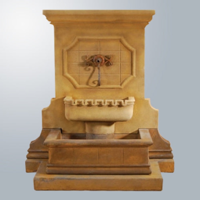 Savonna Wall Fountain With Step For Spout