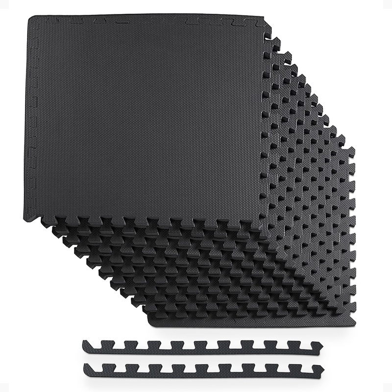 BalanceFrom Fitness 48 Sq Ft Interlocking EVA Foam Exercise Mat Tiles (Open Box)