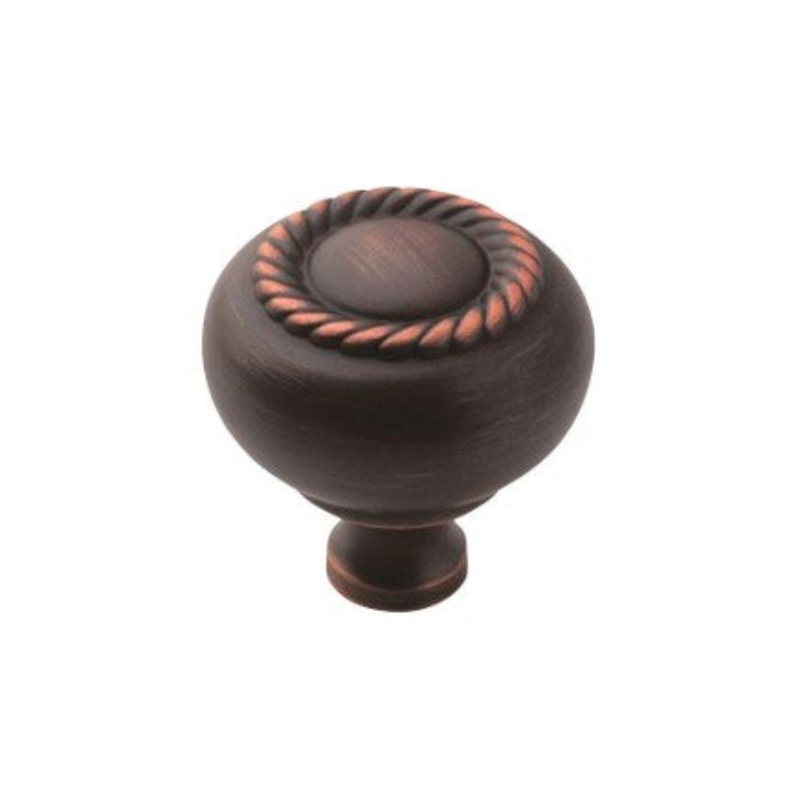 Amerock Everyday Heritage Allison Round Scroll Cabinet Knob Oil-Rubbed Bronze 1-1/4″ (32mm)
