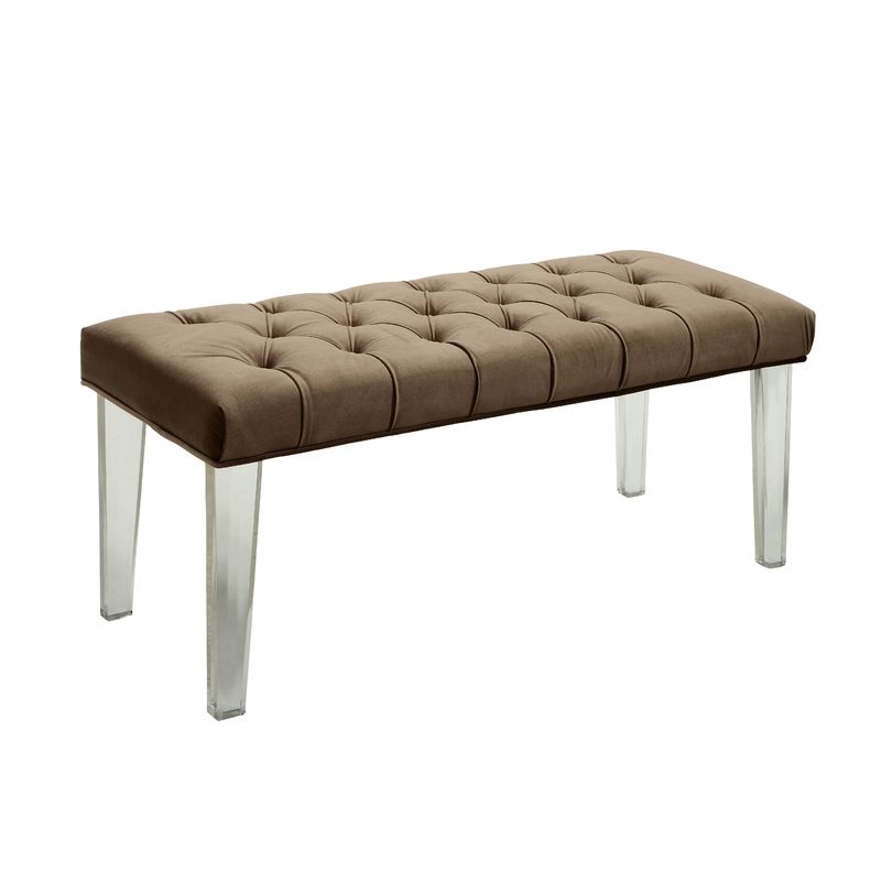 Windry Contemporary Button Tufted Bench