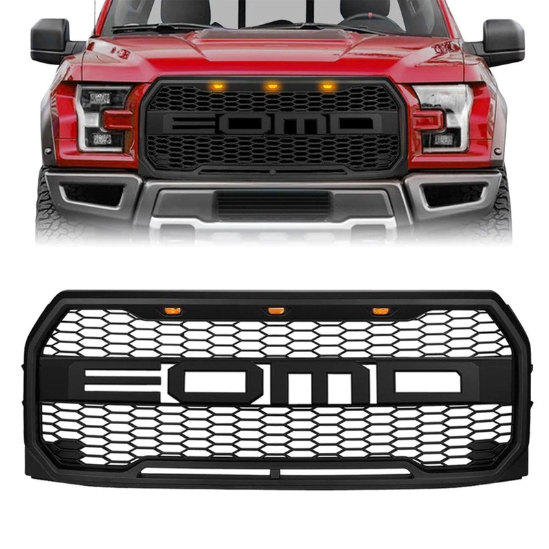 AMERICAN MODIFIED Raptor Front Hood MeshGrille Compatible w/F150 15-17(Open Box)